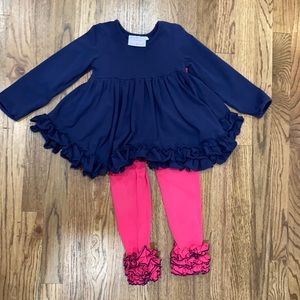 Serendipity 2 piece ruffle set. Size 5